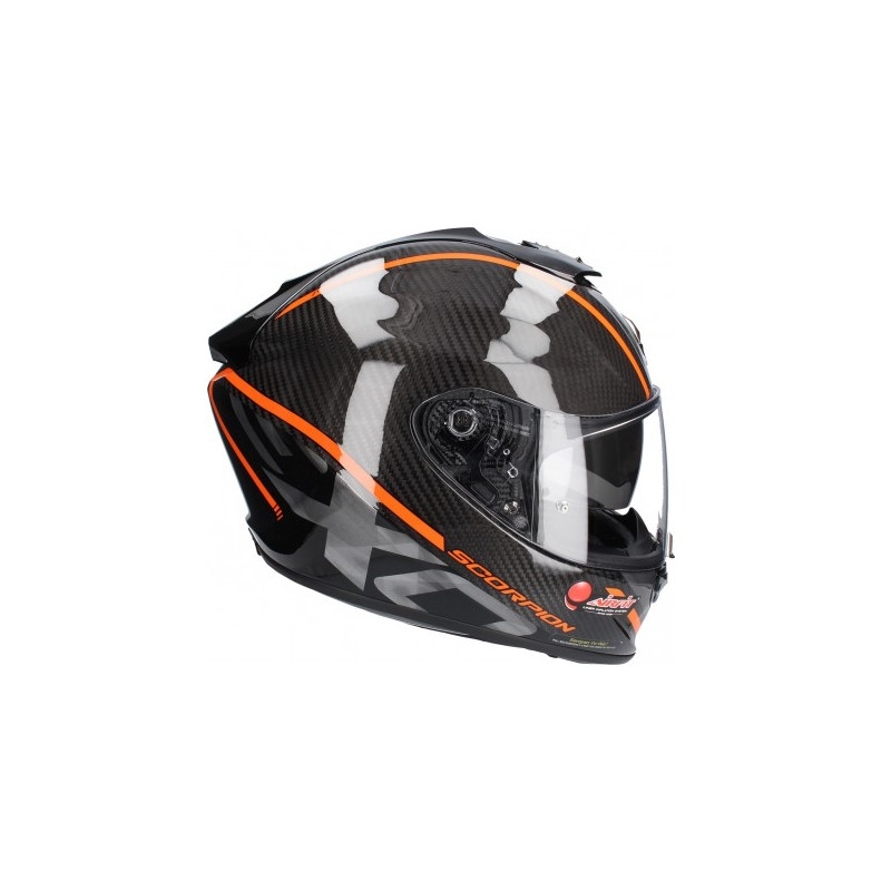 Scorpion EXO-1400 Carbon Air Grand integralna kaciga crno-narančasta