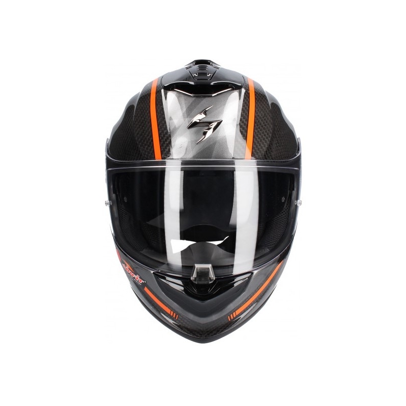 Scorpion EXO-1400 Carbon Air Grand integralna kaciga crno-narančasta