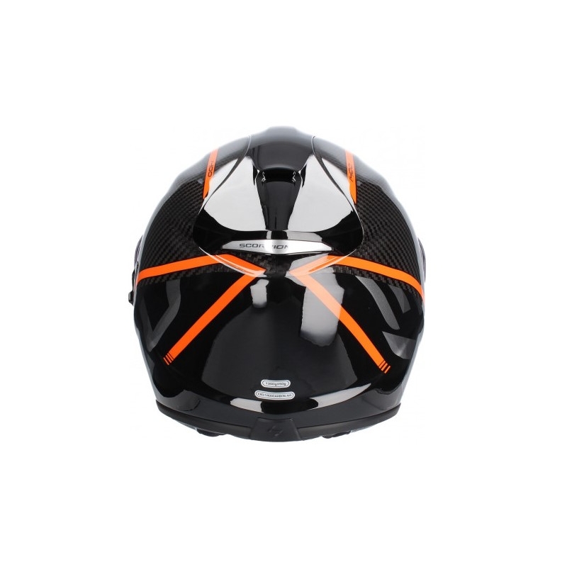 Scorpion EXO-1400 Carbon Air Grand integralna kaciga crno-narančasta