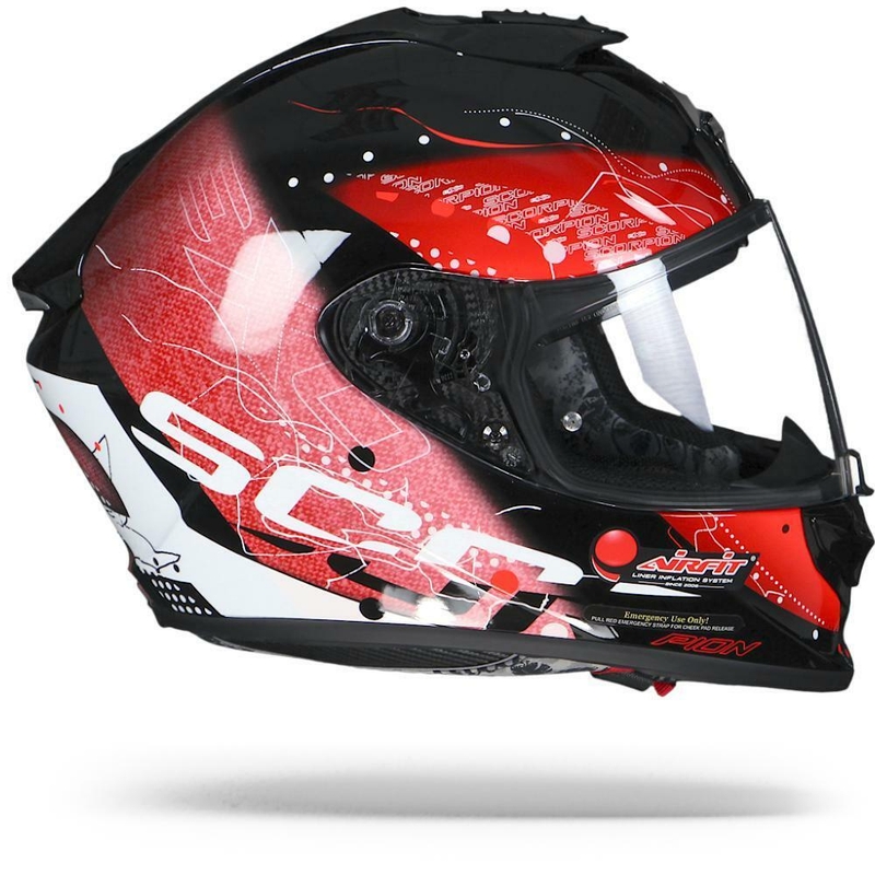 Scorpion EXO-1400 Air Classy integralna kaciga crno-crvena