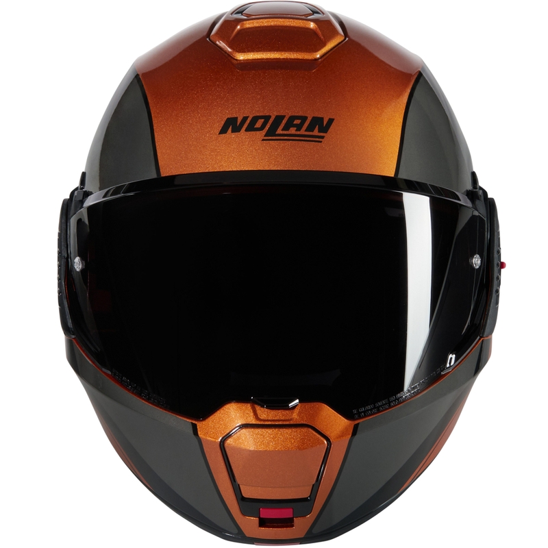 Preklopna motociklistička kaciga Nolan N120-1 Verniciatura Speciale N-COM 343 sjajna oker-crna