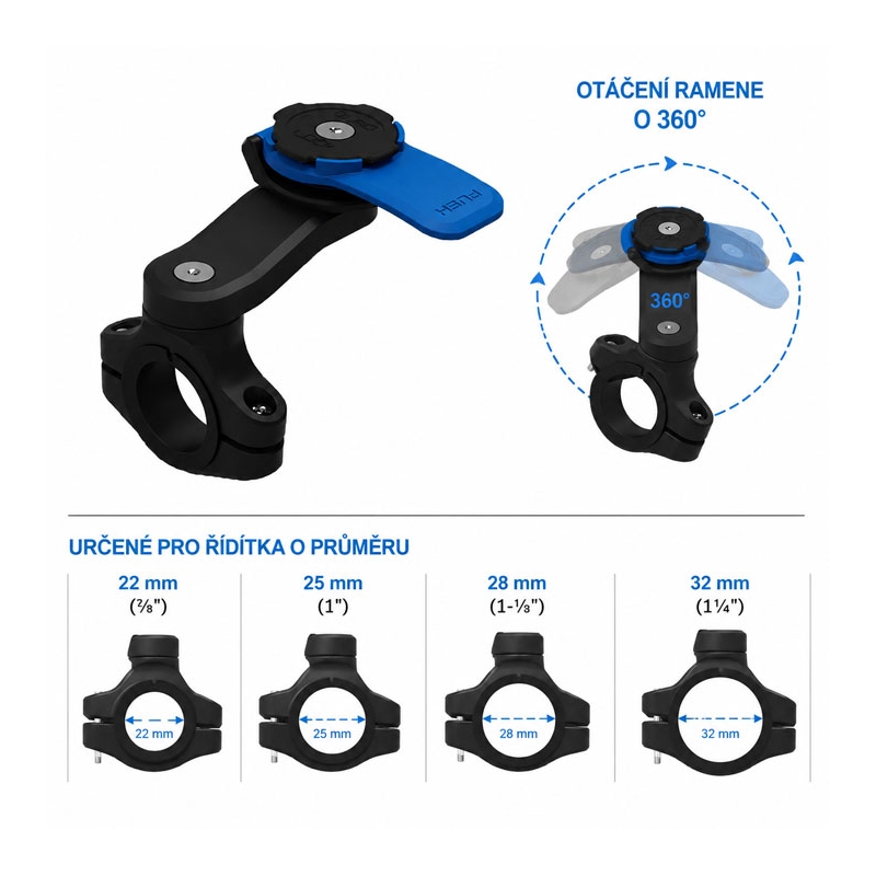 Quad Lock® nosač za volan motocikla (V2)
