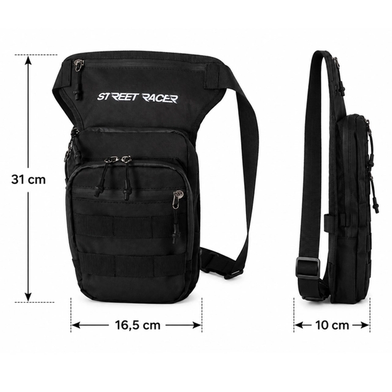 Street Racer Embrace torba za bedra crna 5 l