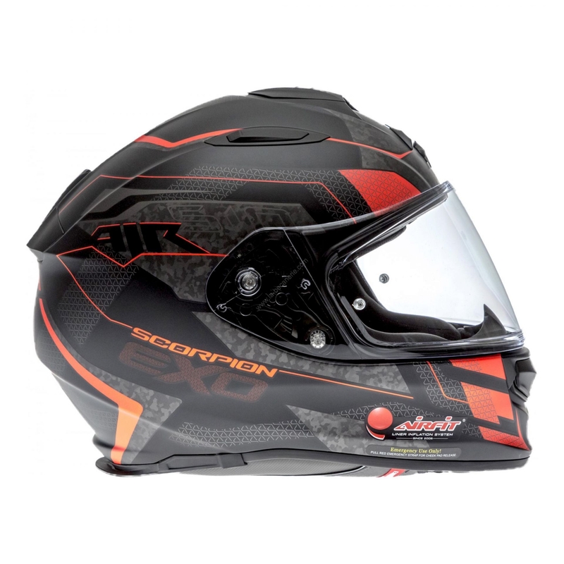 Scorpion EXO-510 Air Galva crna mat crvena Integralna motoristička kaciga rasprodaja