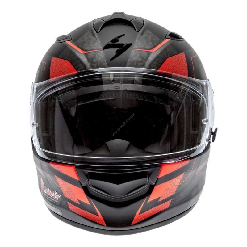 Scorpion EXO-510 Air Galva crna mat crvena Integralna motoristička kaciga rasprodaja