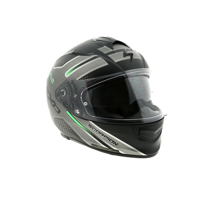 Integralna motociklistička kaciga Scorpion EXO-510 Air Route crna mat-zelena