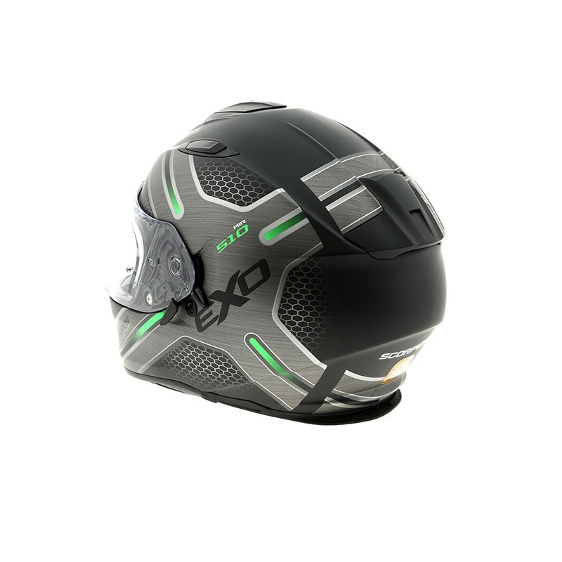 Integralna motociklistička kaciga Scorpion EXO-510 Air Route crna mat-zelena