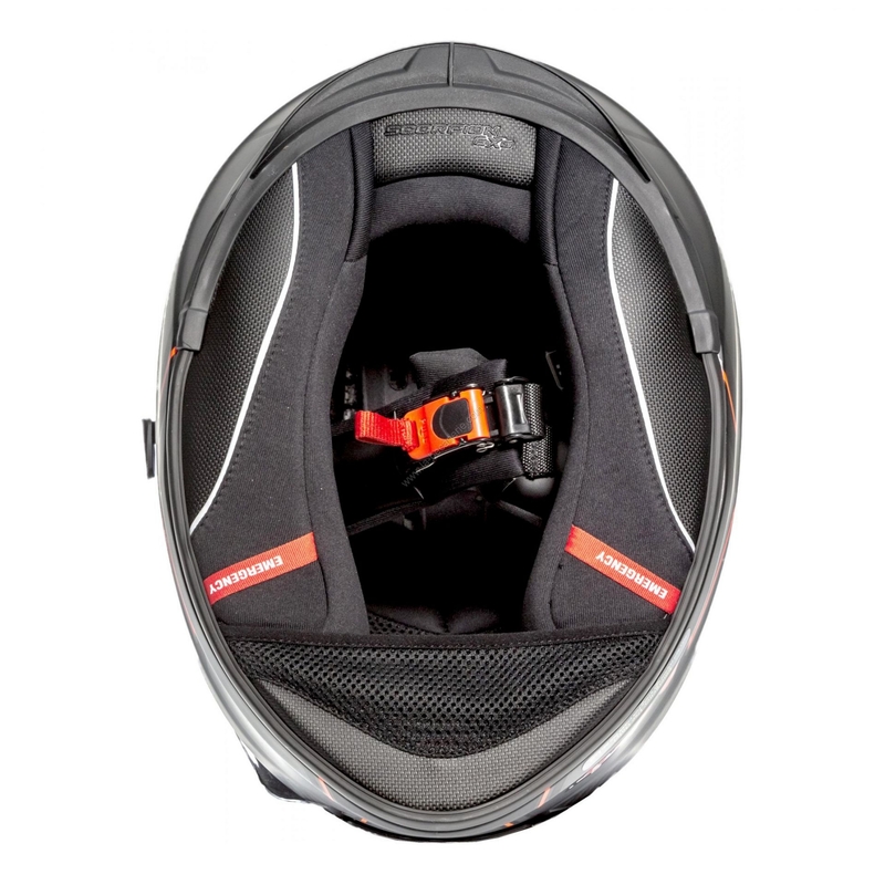 Scorpion EXO-510 Air Frame integralna kaciga crno-crvena