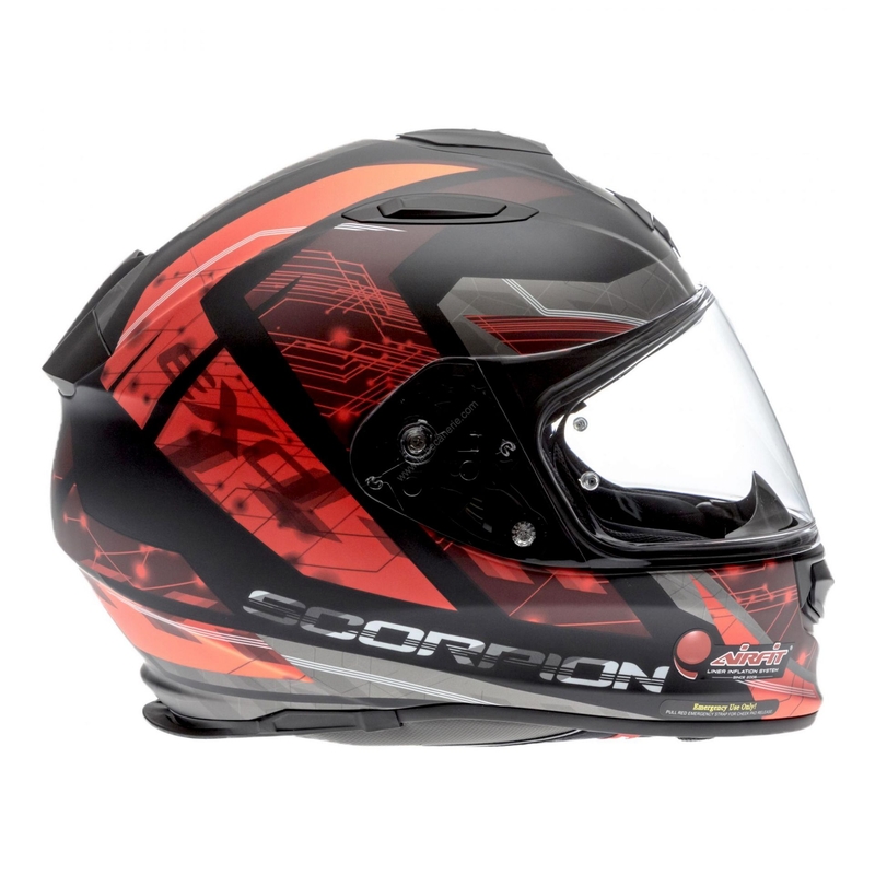 Scorpion EXO-510 Air Clarus integralna kaciga crno-crvena