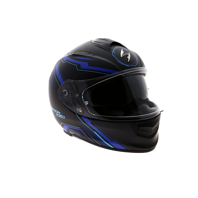 Scorpion EXO-510 Air Sync crna mat plava integralna motoristička kaciga rasprodaja