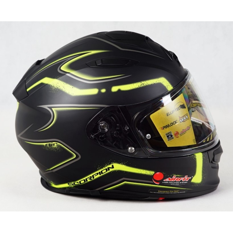 Scorpion EXO-510 Air Radium integralna kaciga crno-fluo žuta