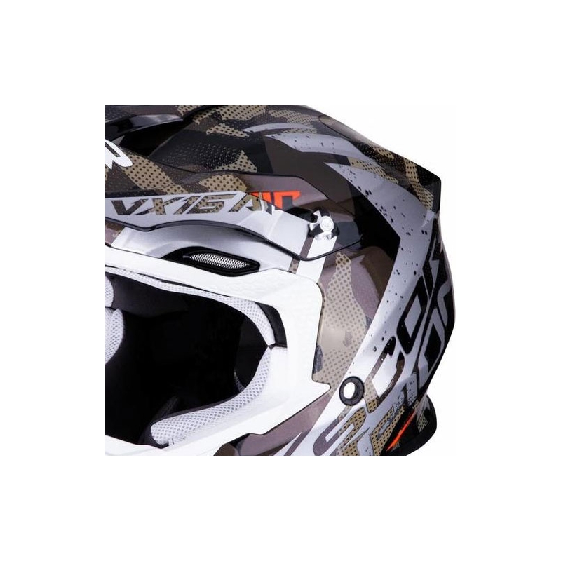 Scorpion VX-16 Air Waka motocross kaciga crno-srebrna