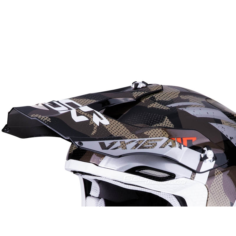 Scorpion VX-16 Air Waka motocross kaciga crno-srebrna