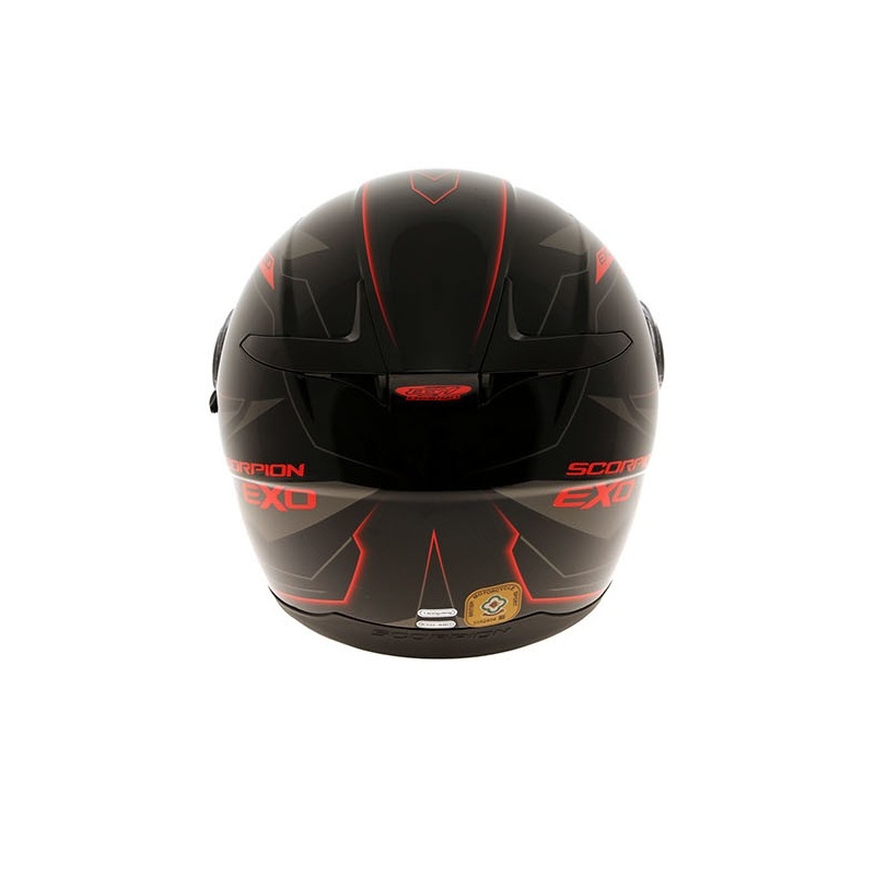Scorpion EXO-490 Nova integralna kaciga crno-crvena