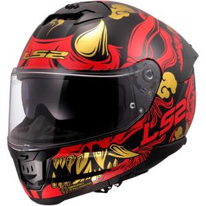 Integralna motociklistička kaciga LS2 FF808 Drako crno-crvena