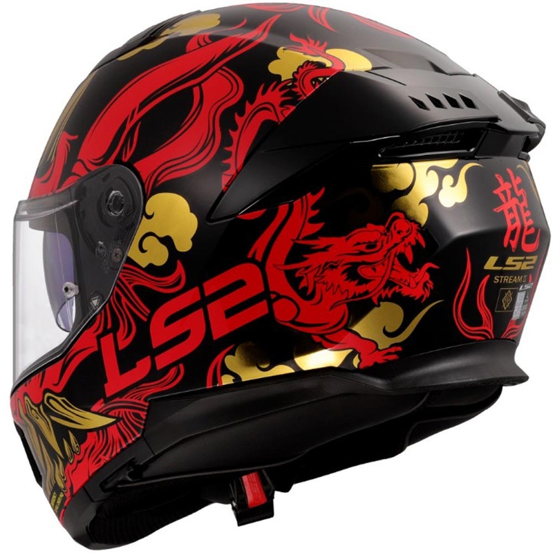 Integralna motociklistička kaciga LS2 FF808 Drako crno-crvena