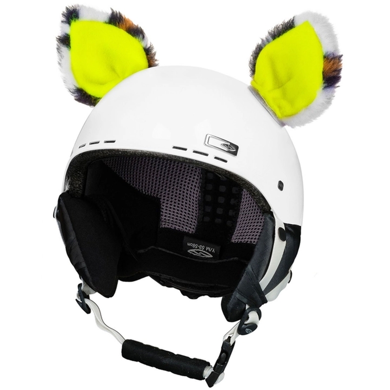 Uši za kacigu Cat neon yellow