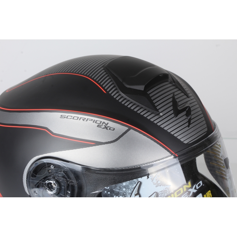 Motoristička kaciga na preklop Scorpion EXO-3000 Stroll crna mat-crvena rasprodaja