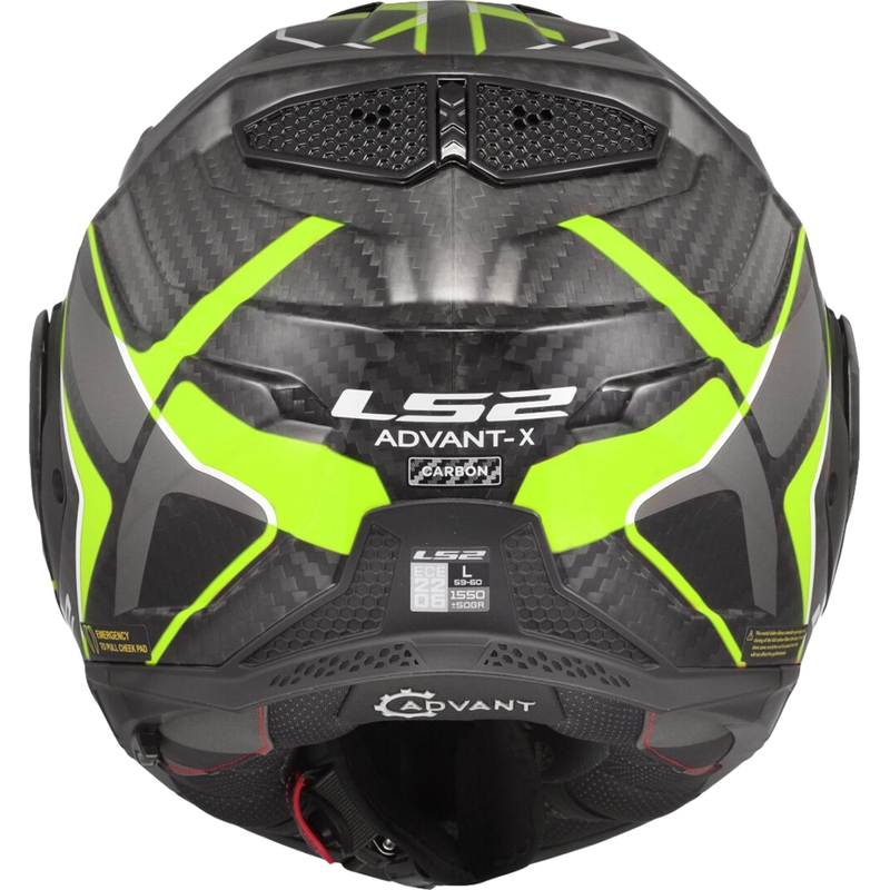 Preklopna motociklistička kaciga LS2 FF901 Advant XC Future II crno-fluo žuta
