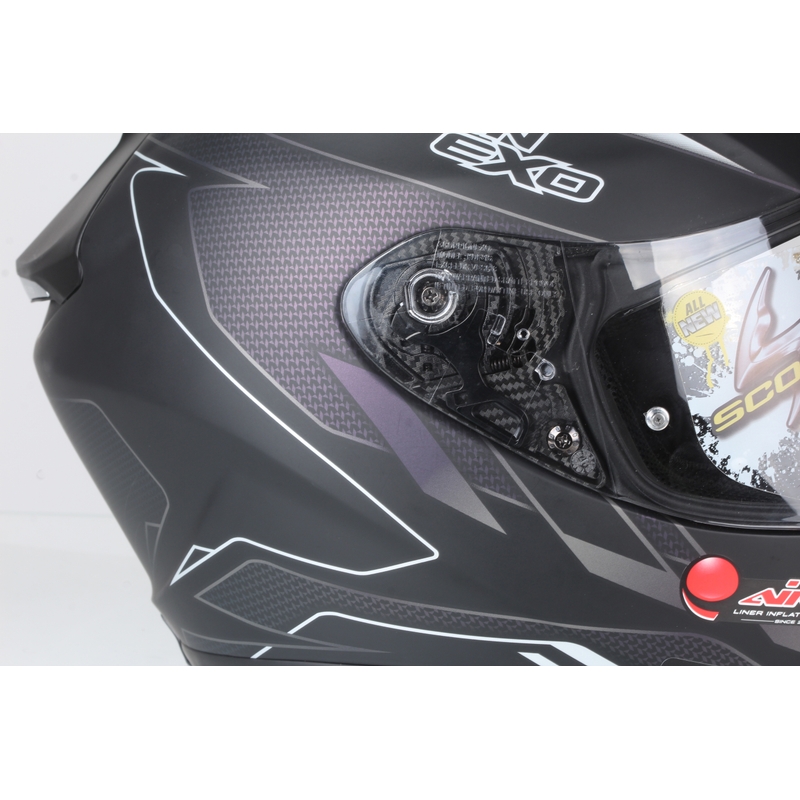 Scorpion Exo-1400 Air Cup Chameleon kaciga za cijelo lice Black Matte Silver rasprodaja
