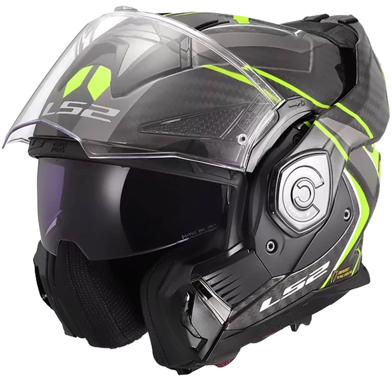 Preklopna motociklistička kaciga LS2 FF901 Advant XC Future II crno-fluo žuta