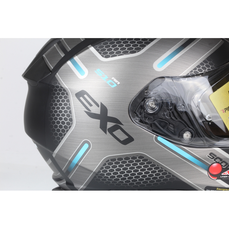 Integralna motociklistička kaciga Scorpion EXO-510 Air Route crna mat-plava