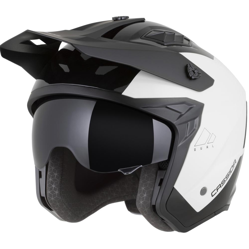 Modularna motociklistička kaciga Cassida Cross Country Dual bijelo-crna