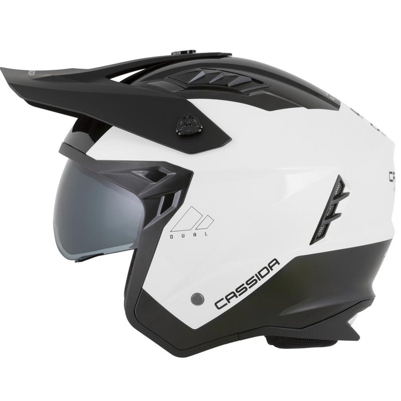 Modularna motociklistička kaciga Cassida Cross Country Dual bijelo-crna