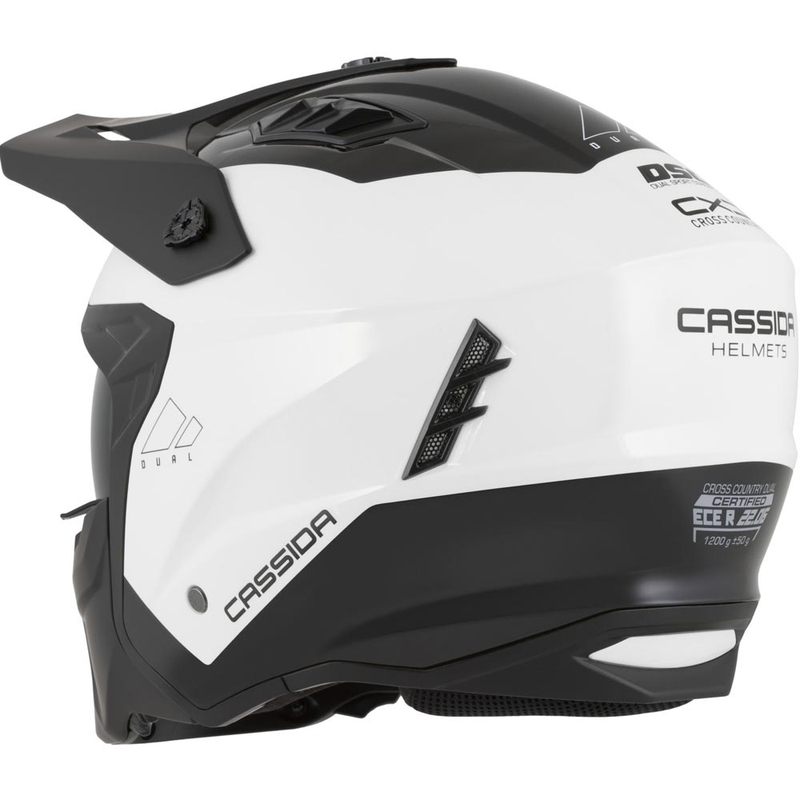 Modularna motociklistička kaciga Cassida Cross Country Dual bijelo-crna