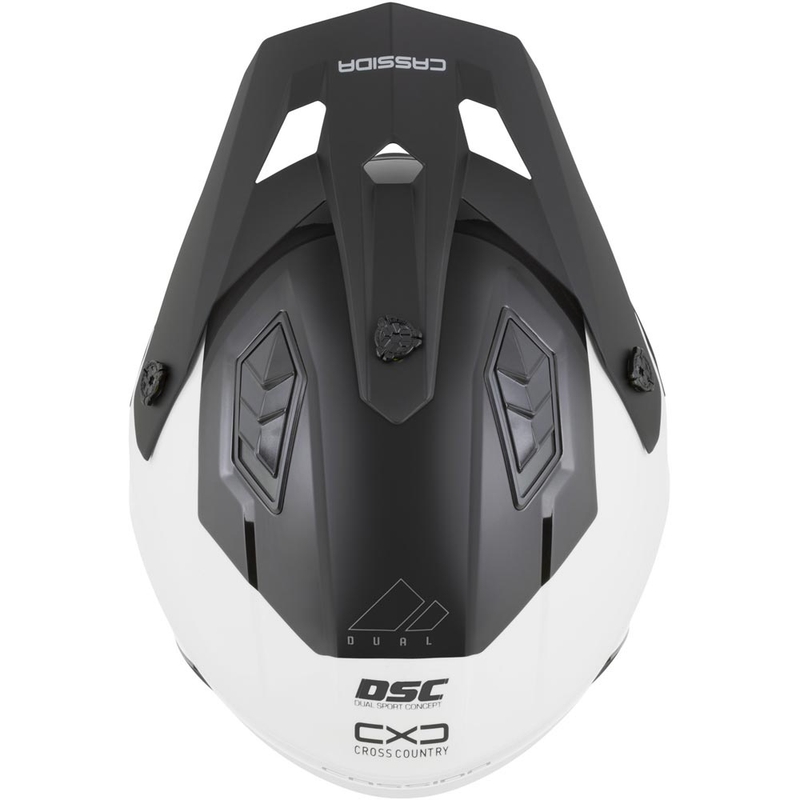 Modularna motociklistička kaciga Cassida Cross Country Dual bijelo-crna