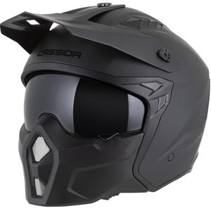 Modularna motociklistička kaciga Cassida Cross Country Dual mat crna
