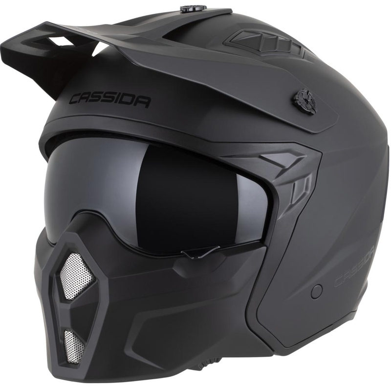 Modularna motociklistička kaciga Cassida Cross Country Dual mat crna