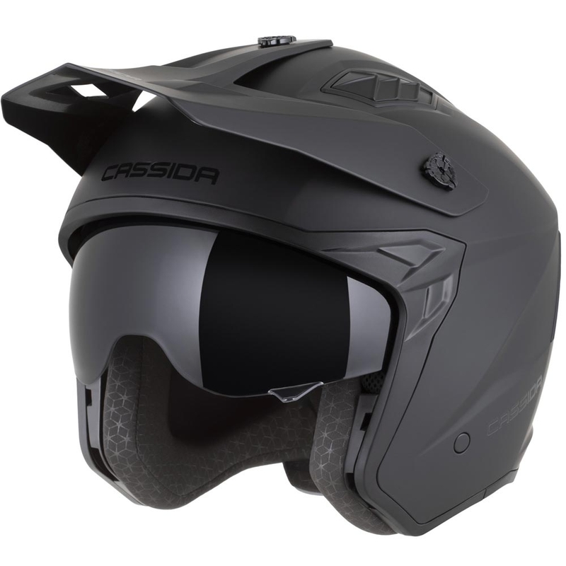 Modularna motociklistička kaciga Cassida Cross Country Dual mat crna