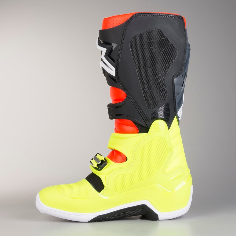 Motorističke čizme Alpinestars Tech 7 crveno-fluo žute