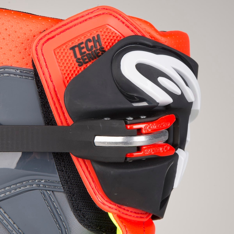 Motorističke čizme Alpinestars Tech 7 crveno-fluo žute