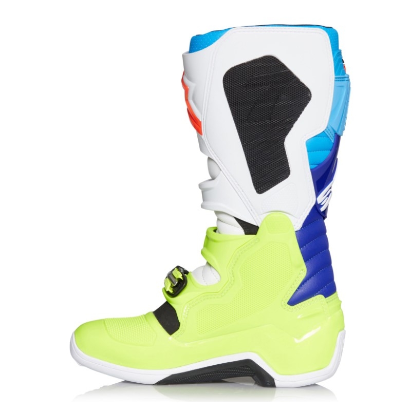 Alpinestars Tech 7 motorističke čizme žuto-bijelo-plavo-crveno-crno