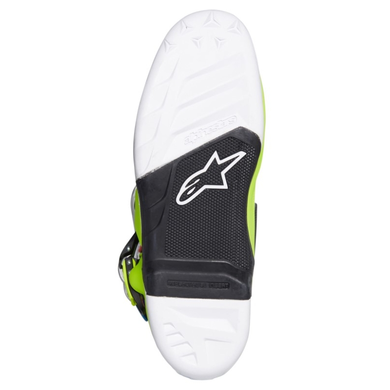 Alpinestars Tech 7 motorističke čizme žuto-bijelo-plavo-crveno-crno