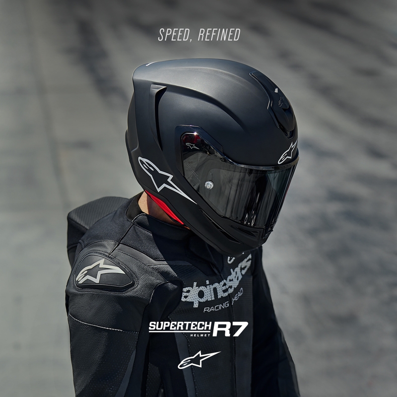 Alpinestars S-R7 Solid integralna motociklistička kaciga mat crna