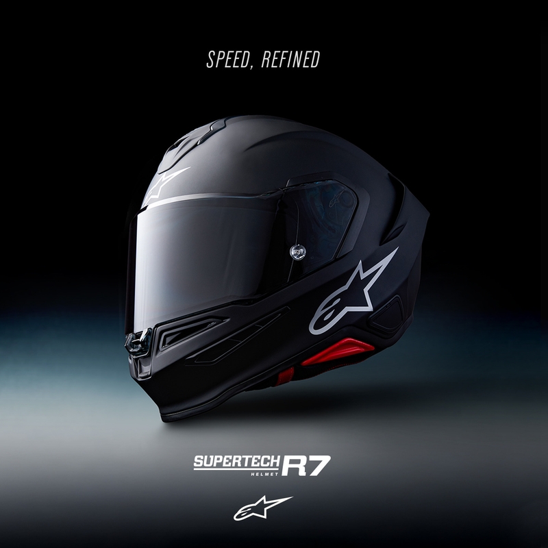 Alpinestars S-R7 Solid integralna motociklistička kaciga mat crna