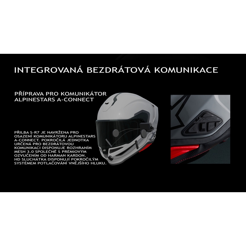 Alpinestars S-R7 Solid integralna motociklistička kaciga mat crna