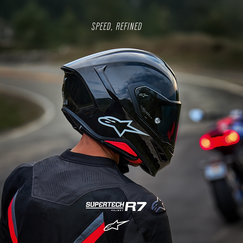Alpinestars S-R7 Solid integralna motociklistička kaciga crna