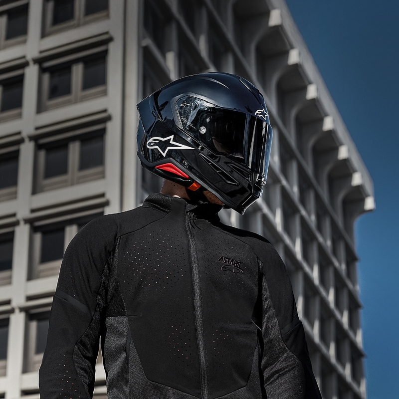 Alpinestars S-R7 Solid integralna motociklistička kaciga crna