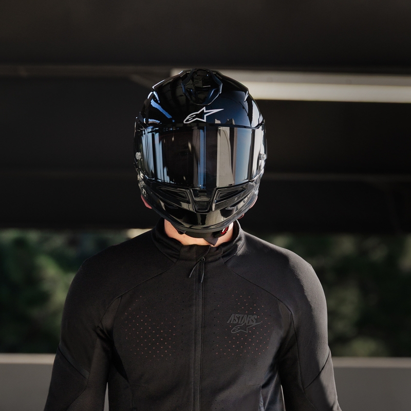 Alpinestars S-R7 Solid integralna motociklistička kaciga crna