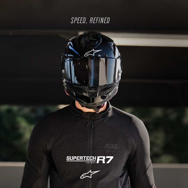 Alpinestars S-R7 Solid integralna motociklistička kaciga crna