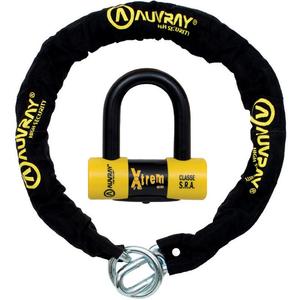 AUVRAY X-Lock disk brava s lancem 120 cm crno-žuta