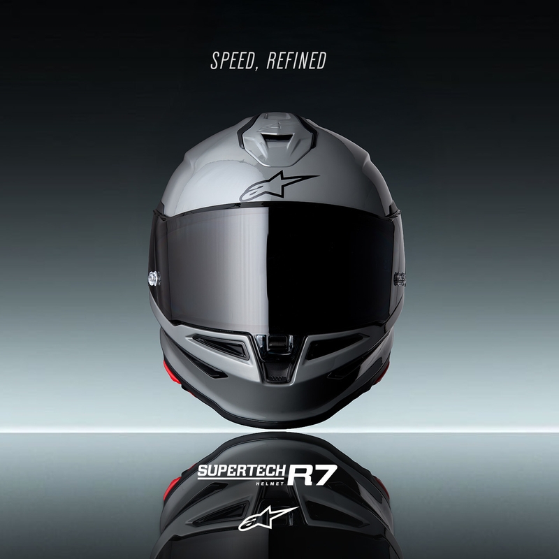 Alpinestars S-R7 Solid integralna motociklistička kaciga sive boje