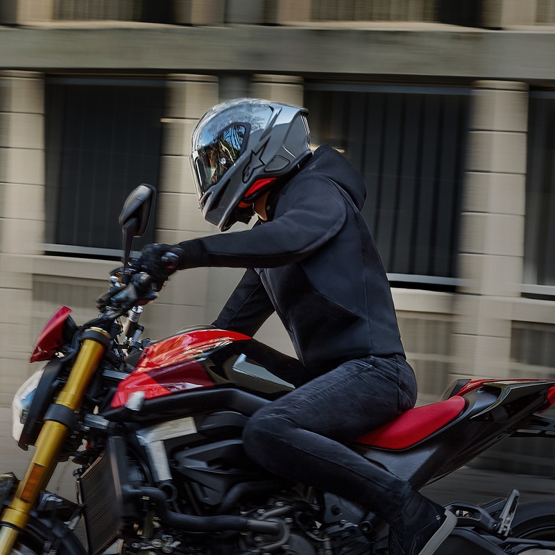 Alpinestars S-R7 Solid integralna motociklistička kaciga sive boje