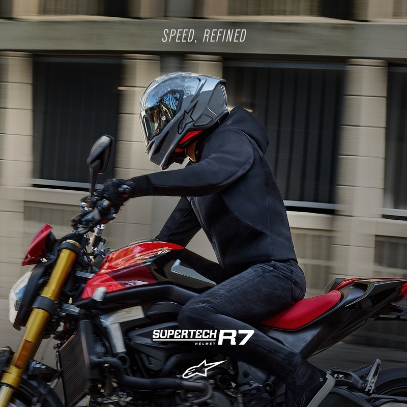 Alpinestars S-R7 Solid integralna motociklistička kaciga sive boje