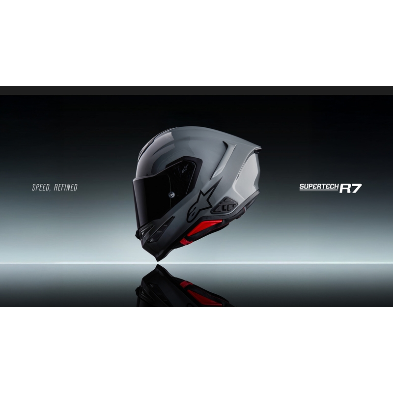 Alpinestars S-R7 Solid integralna motociklistička kaciga sive boje