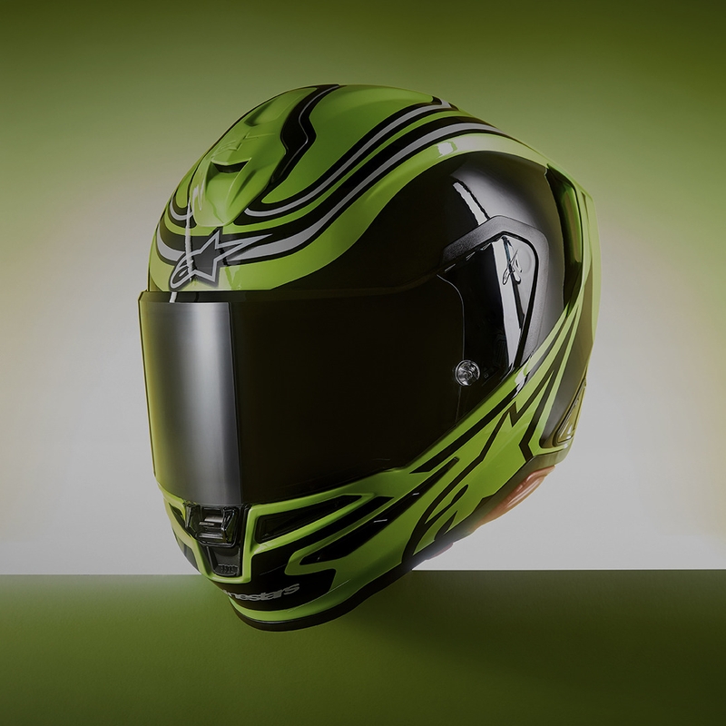 Alpinestars S-R7 Zeal full-face motociklistička kaciga fluo žuto-crno-bijela